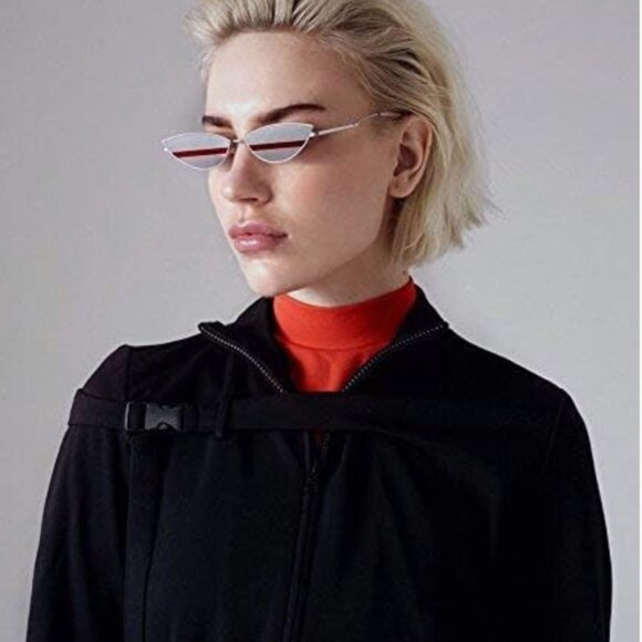 Fashion Designer Sunglasses Retro Small Petals Shape Arc Temple Design B2298 - Picture 4 of 6